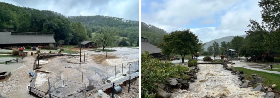 Image of Windy Gap damage from Hurricane Helene