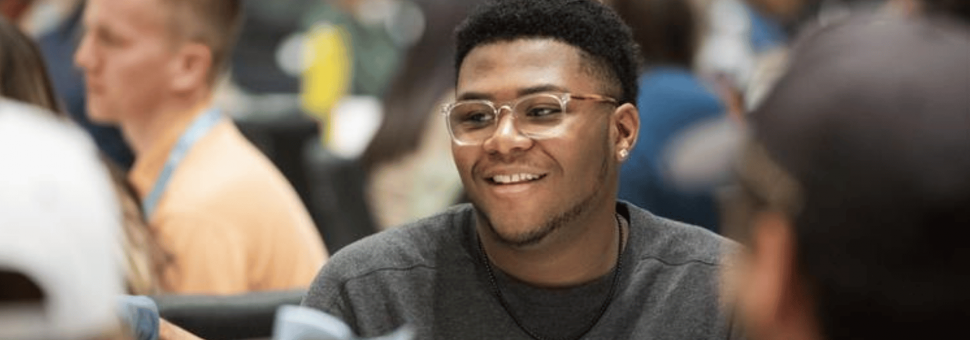 Image of a Young Life staff person participating in a learning experience