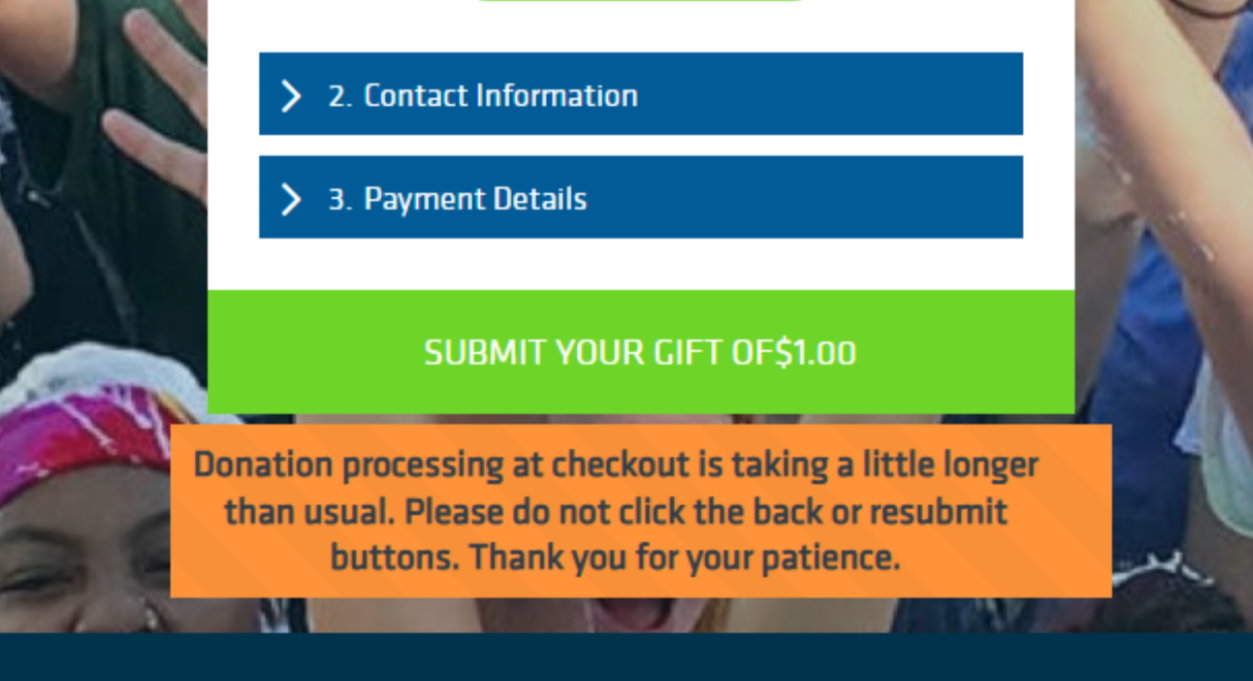 image of donation delay