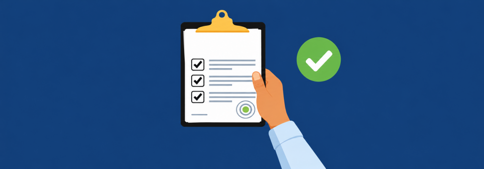 image of green checkmark on forms